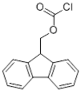 Picture of 9-Fluorenylmethyl chloroformate; Chloroformic acid 9-fluorenylmethyl ester