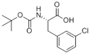 Picture of (2S)-2-[(tert-Butoxycarbonyl)amino]-3-(3-chlorophenyl)propionic acid; (S)-2-(tert-Butoxycarbonylamino)-3-(3-chlorophenyl)propanoic acid