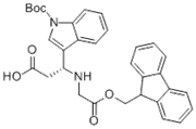 Picture of 1H-Indole-3-butanoic acid, 1-[(1,1-dimethylethoxy)carbonyl]-b-[[(9H-fluoren-9-ylmethoxy)carbonyl]amino]-, (bS)-