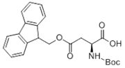 Picture of Boc-L-aspartic acid b-9-fluorenylmethyl ester; N-a-tert-butyloxycarbonyl-asparticacid r-fluorenylmethylester
