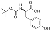 Picture of (R)-2-[(tert-Butoxycarbonyl)amino]-3-(4-hydroxyphenyl)propanoic acid; (R)-N-tert-Butoxycarbonyltyrosine; BOC-D-Tyrosine; N-tert-Butoxycarbonyl-D-tyrosine; tert-Butoxycarbonyl-D-tyrosine; tert-Butyloxy