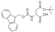 Picture of (R)-2-((((9H-Fluoren-9-yl)methoxy)carbonyl)amino)-4-tert-butoxy-4-oxo-butanoic acid; (R)-2-[[[(9H-Fluoren-9-yl)methoxy]carbonyl]amino]-4-tert-butoxy-4-oxobutanoic acid