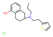 Picture of (S)-5,6,7,8-Tetrahydro-6-[propyl[2-(2-thienyl)ethyl]amino]-1-naphthalenol hydrochloride