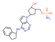 Picture of ((1S,2S,4R)-4-(4-(((S)-2,3-Dihydro-1H-inden-1-yl)amino)-7H-pyrrolo[2,3-d]pyrimidin-7-yl)-2-hydroxycyclopentyl)methyl sulfamate