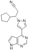 Picture of ?-Cyclopentyl-4-(7H-pyrrolo[2,3-d]pyrimidin-4-yl)-(?R)-1H-pyrazole-1-propanenitrile