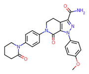 Picture of 1-(4-Methoxyphenyl)-7-oxo-6-[4-(2-oxopiperidin-1-yl)phenyl]-4,5,6,7-tetrahydro-1H-pyrazolo[3,4-c]pyridine-3-carboxamide