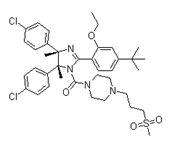 Picture of [(4R,5S)-4,5-Bis(4-chlorophenyl)-2-[4-tert-butyl-2-ethoxyphenyl]-4,5-dihydro-4,5-dimethyl-1H-imidazol-1-yl][4-[3-(methylsulfonyl)propyl]-1-piperazinyl]-methanone