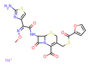 Picture of (Z)-7-(2-(2-aminothiazol-4-yl)-2-(methoxyimino)acetamido)-3-((furan-2-carbonylthio)methyl)-8-oxo-5-thia-1-azabicyclo[4.2.0]oct-2-ene-2-carboxylic acid