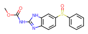 Picture of methyl N-(6-phenylsulfinyl-1H-benzimidazol-2-yl)carbamate