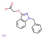 Picture of ((1-(phenylmethyl)-1h-indazol-3-yl)oxy)acetic acid