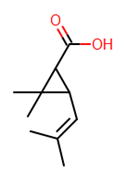 Picture of (+)-trans-Chrysanthemic acid