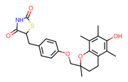 Picture of (+/-)-5-[4-[(6-Hydroxy-2,5,7,8-tetramethylchroman-2-yl)methoxy]benzyl]-2,4-thiazolidinedione