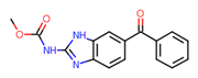 Picture of methyl N-[6-(benzoyl)-1H-benzimidazol-2-yl]carbamate