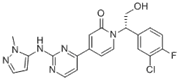 Picture of (S)-1-(1-(3-chloro-4-fluorophenyl)-2-hydroxyethyl)-4-(2-(1-methyl-1H-pyrazol-5-ylamino)pyrimidin-4-yl)pyridin-2(1H)-one