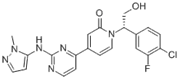 Picture of (S)-1-(1-(4-chloro-3-fluorophenyl)-2-hydroxyethyl)-4-(2-(1-methyl-1H-pyrazol-5-ylamino)pyrimidin-4-yl)pyridin-2(1H)-one